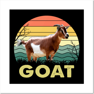 Whisker Wonderland Fashionable Tee for Goat Whisker Admirers Posters and Art